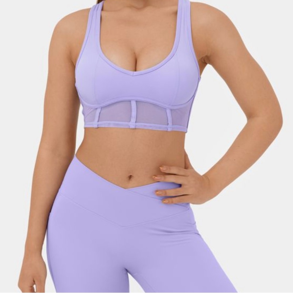 Corset Mesh Sports Bra